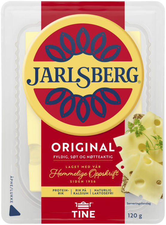 Jarlsberg 27 % i skiver