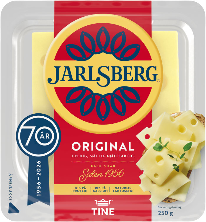 Jarlsberg 27 % i skiver 250 g