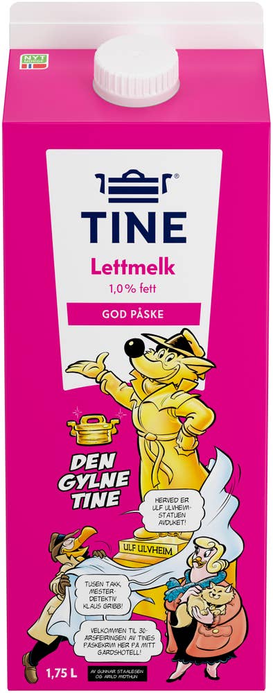 Lettmelk 1% 1,75L